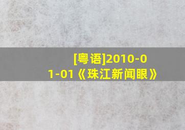 [粤语]2010-01-01《珠江新闻眼》